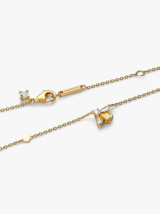 Pandora Honey Bee Pendant Necklace 14k Gold Plating