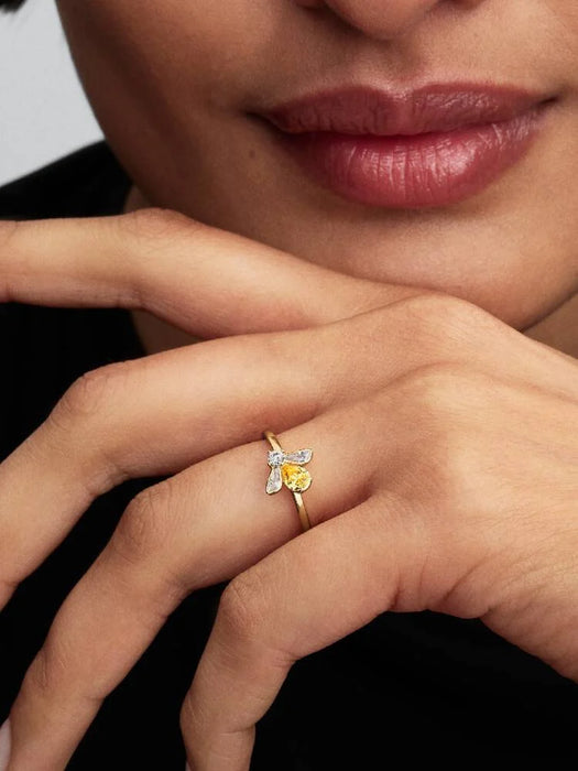 Pandora Honey Bee Ring 14k Gold Plating