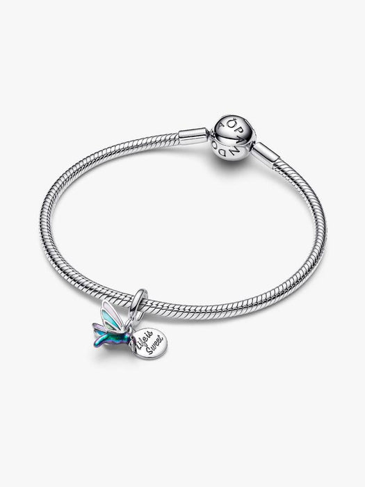 Pandora  Hummingbird Double Dangle Charm Sterling Silver