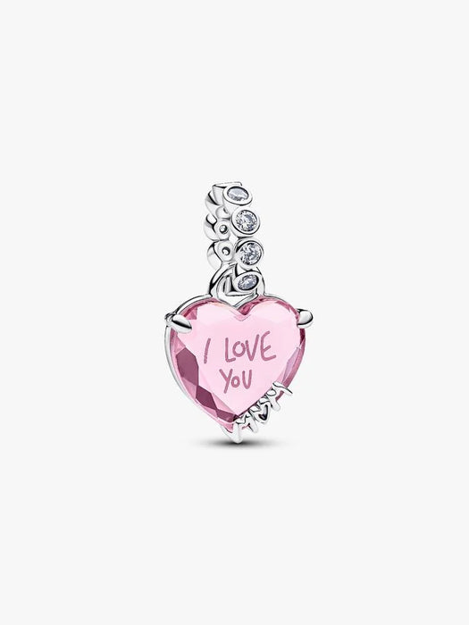 Pandora I Love You Mom Dangle Charm Sterling Silver