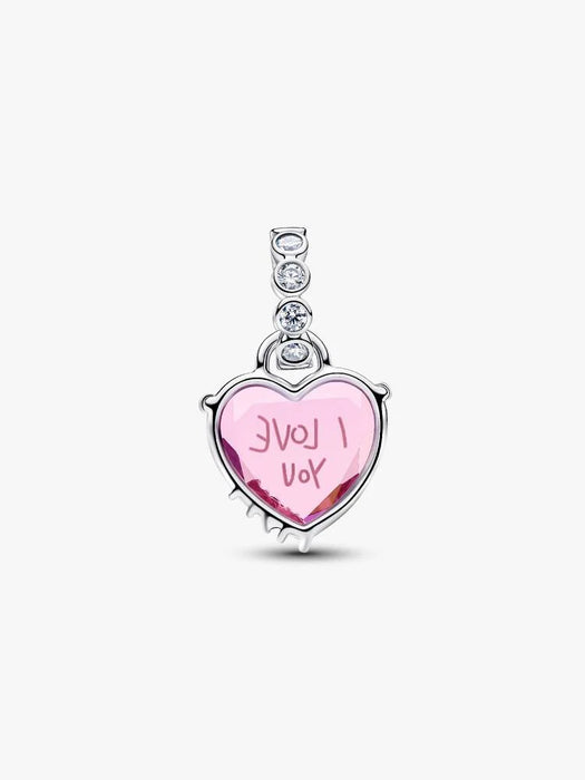 Pandora I Love You Mom Dangle Charm Sterling Silver