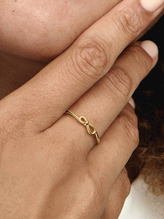 Pandora Infinity Knot Ring 14k Gold Plating