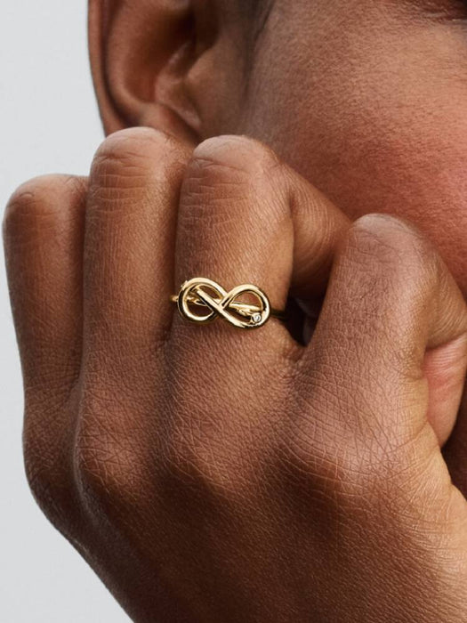 Pandora Infinity Knot Ring 14k Gold Plating