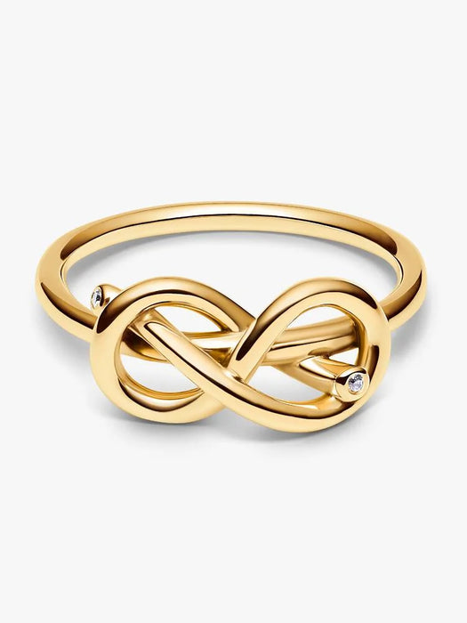 Pandora Infinity Knot Ring 14k Gold Plating
