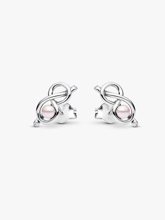 Pandora Infinity Knot Stud Earrings Sterling Silver