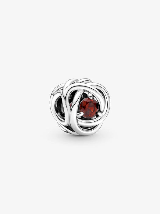 Pandora January Eternity Circle  Charm Sterling Silver
