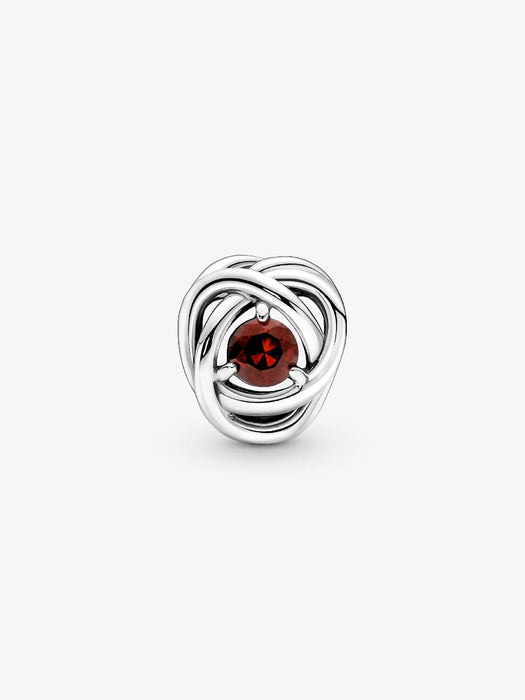 Pandora January Eternity Circle  Charm Sterling Silver