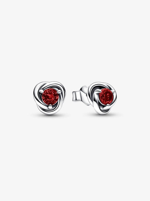 Pandora January Birthstone Eternity Circle Stud Earrings Sterling Silver