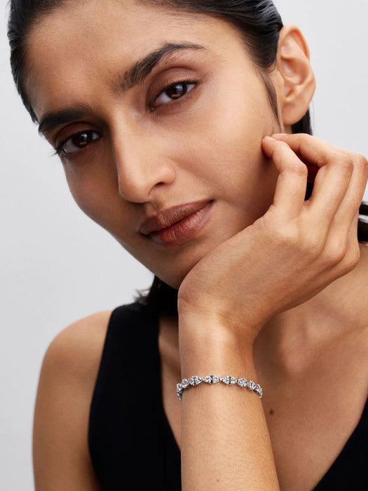 Pandora Bow Chain Bracelet Sterling Silver