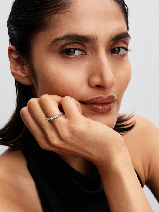 Pandora Bow Station Ring Sterling Silver