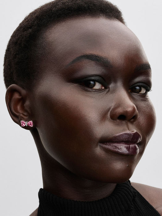 Pandora Bow Stud Earrings Sterling Silver