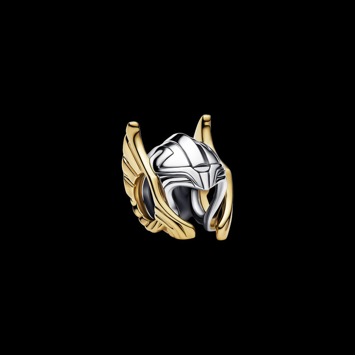 Pandora Marvel Thor Helmet Charm Sterling Silver And 14k Gold Plating