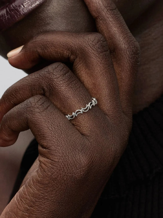 Pandora Crescent Moon Ring Sterling Silver