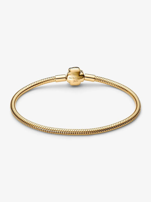 Pandora Disney Beauty and the Beast Enchanted Rose Snake Chain Bracelet