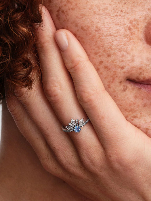 Pandora Disney Frozen Queen Elsa Tiara Ring Sterling Silver