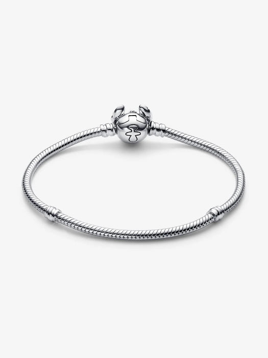 Pandora Disney Stitch Snake Chain Bracelet Sterling Silver