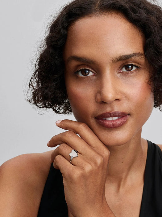 Pandora Engravable Heart Ring Sterling Silver