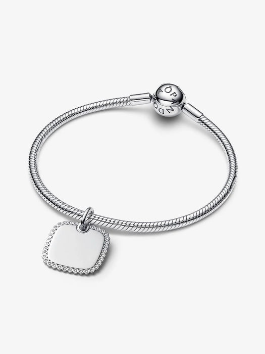 Pandora Engravable Square Tag Pendant