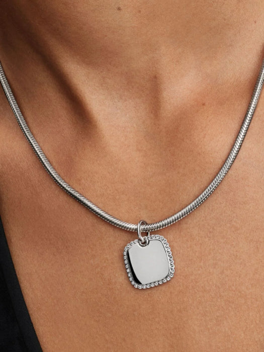 Pandora Engravable Square Tag Pendant