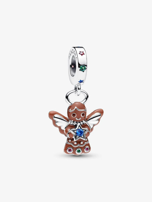 Pandora Gingerbread Angel Dangle Charm Sterling Silver