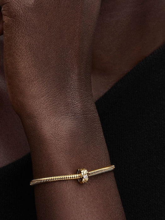 Pandora Disney Mickey & Minnie Mouse Clip Charm 14k Gold Plating