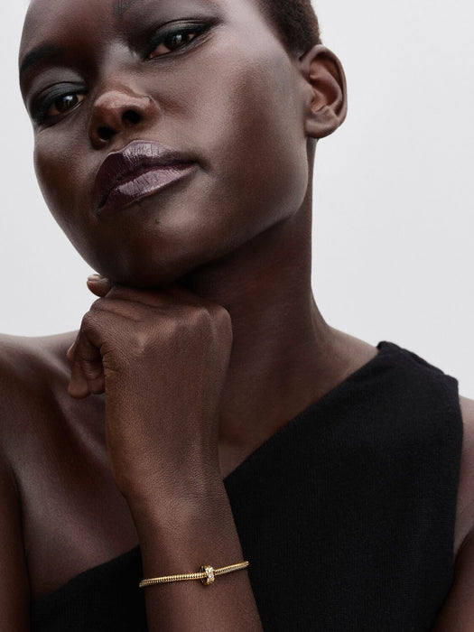 Pandora Disney Mickey & Minnie Mouse Clip Charm 14k Gold Plating