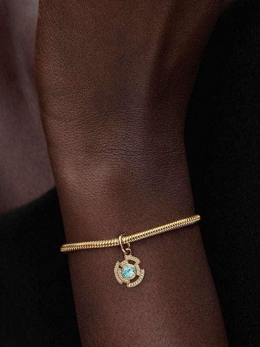 Pandora Marvel Iron Man Arc Reactor Dangle Charm 14k Gold Plating