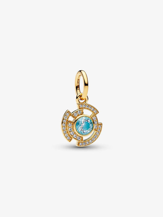 Pandora Marvel Iron Man Arc Reactor Dangle Charm 14k Gold Plating