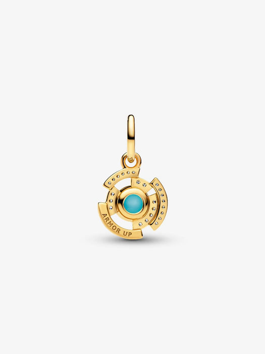 Pandora Marvel Iron Man Arc Reactor Dangle Charm 14k Gold Plating