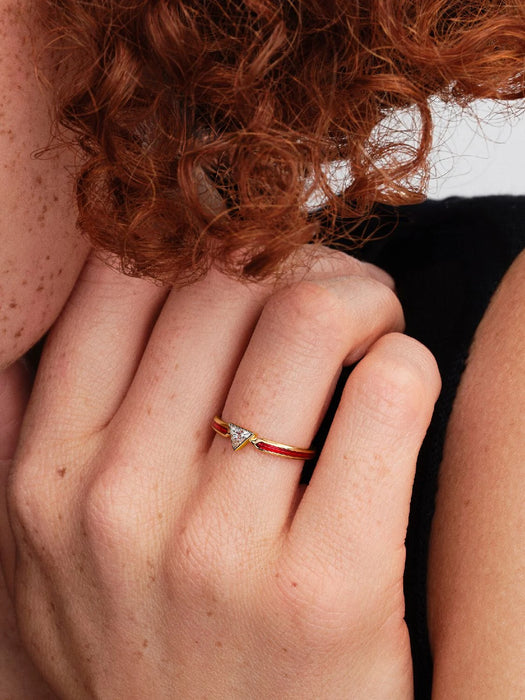 Pandora Marvel Iron Man Ring 14k Gold Plating