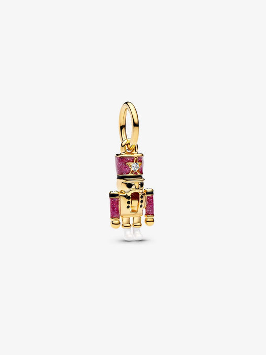 Pandora Moveable Nutcracker Dangle Charm 14k Gold Plating