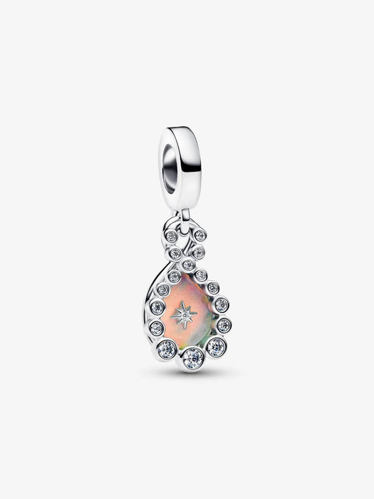 Pandora Opalescent Infinity Double Dangle Charm Sterling Silver