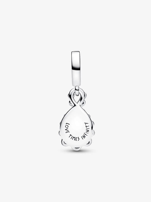 Pandora Opalescent Infinity Double Dangle Charm Sterling Silver