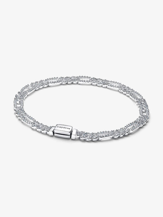 Pandora Oval Cuban Chain Bracelet Sterling Silver