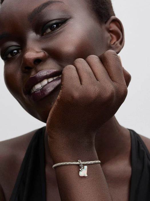 Pandora Polar Bear Mother & Cub Dangle Charm Sterling Silver