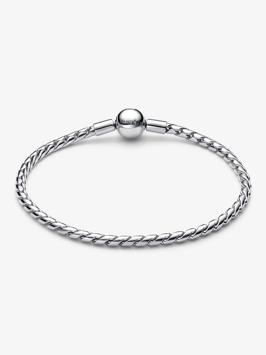 Pandora Round Clasp Wing Chain Bracelet Sterling Silver