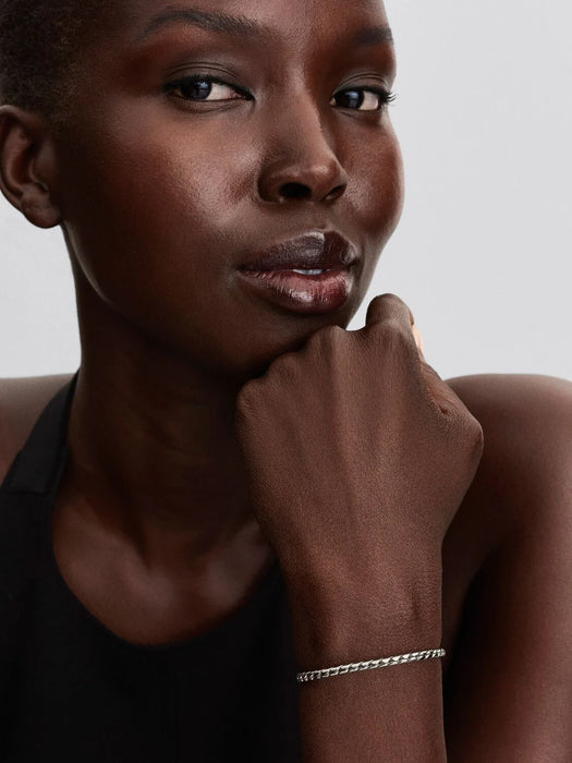 Pandora Round Clasp Wing Chain Bracelet Sterling Silver