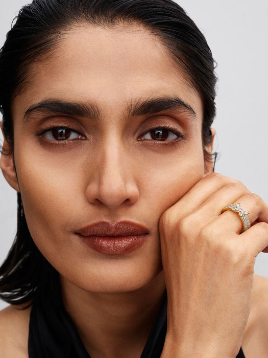 Pandora Sparkling Butterfly Bold Ring 14k Gold Plating