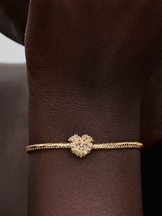 Pandora Sparkling Heart Charm 14k Gold Plating