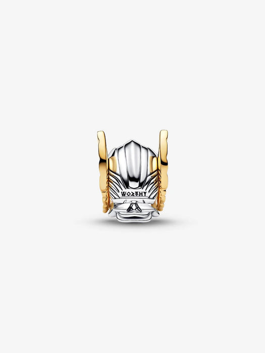 Pandora Marvel Thor Helmet Charm Sterling Silver And 14k Gold Plating