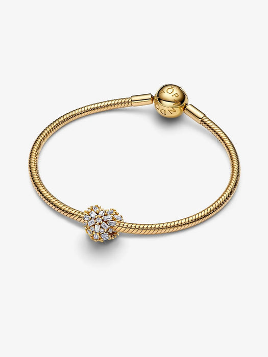 Pandora Sparkling Heart Charm 14k Gold Plating