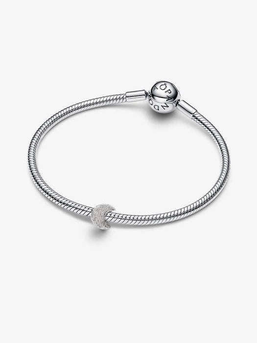 Pandora Textured Moon Mini Charm