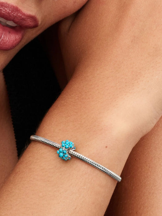 Pandora Turquoise-Coloured Ocean Charm Sterling Silver