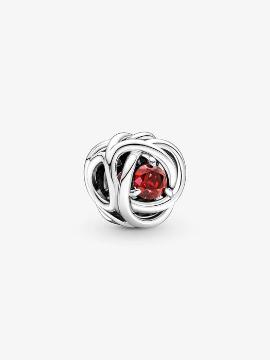 Pandora July Eternity Circle Charm Sterling Silver