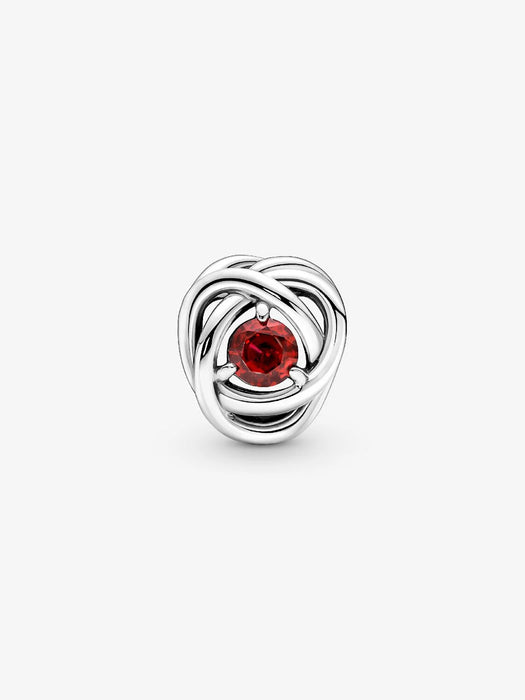 Pandora July Eternity Circle Charm Sterling Silver
