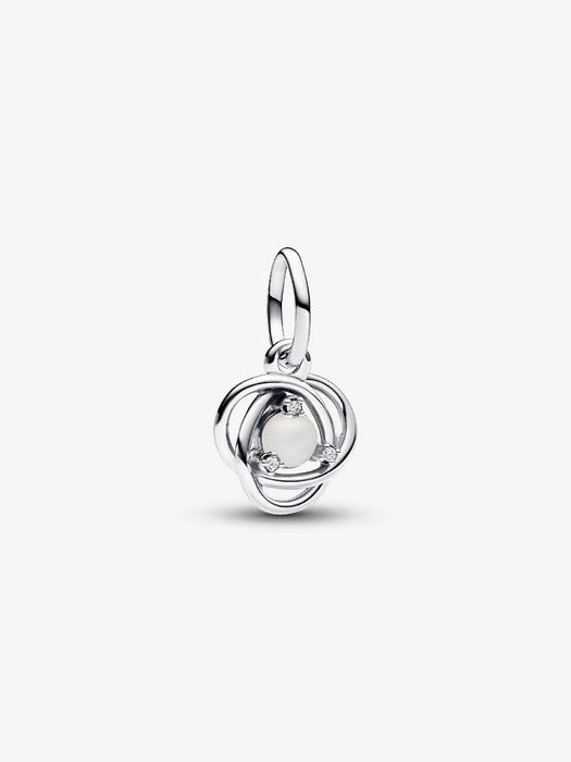 Pandora June Eternity Circle Dangle Charm Sterling Silver