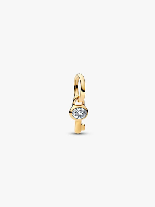 Pandora Key Mini Dangle Charm 14k Gold Plating
