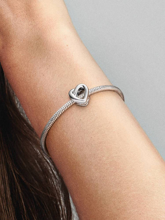 Pandora Knotted Heart Charm Sterling Silver