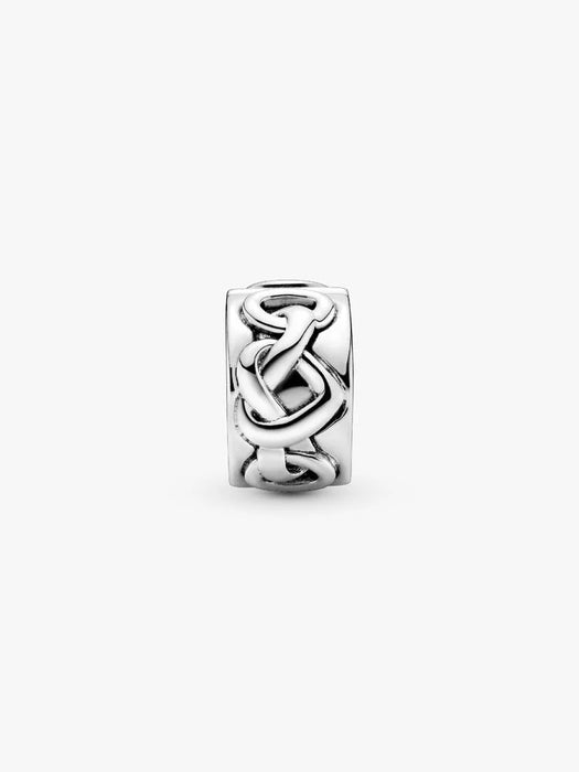 Pandora Knotted Hearts Clip Charm Sterling Silver