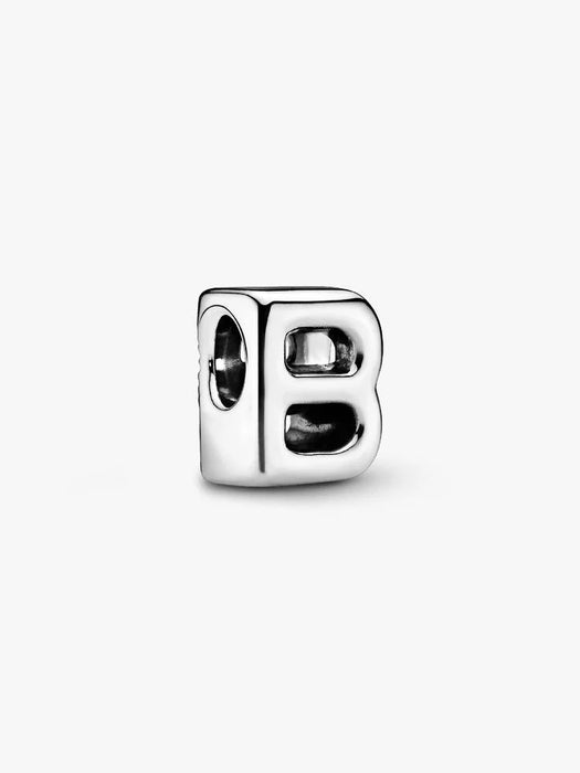 Pandora Letter B Alphabet Charm Sterling Silver